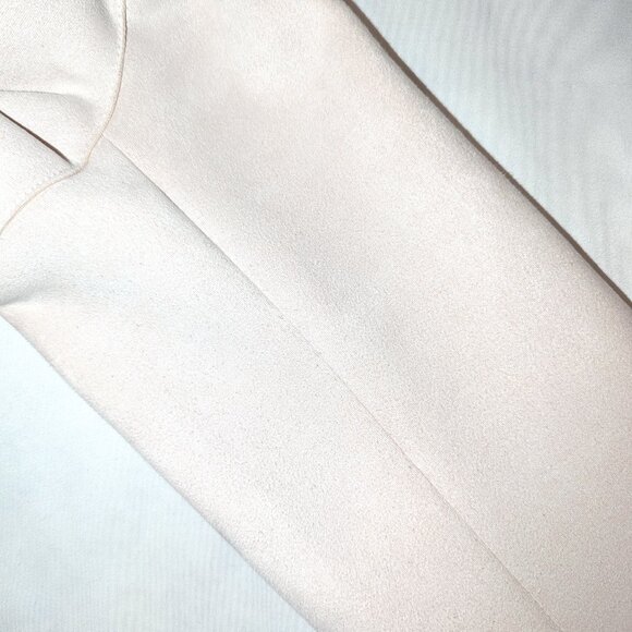 Anthropologie | Faux Leather Suede Crop Moto Jacket Pale Blush Pink | Size XS - Picture 9 of 13